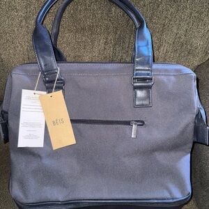 BEIS Navy Blue Mini Convertible Weekender